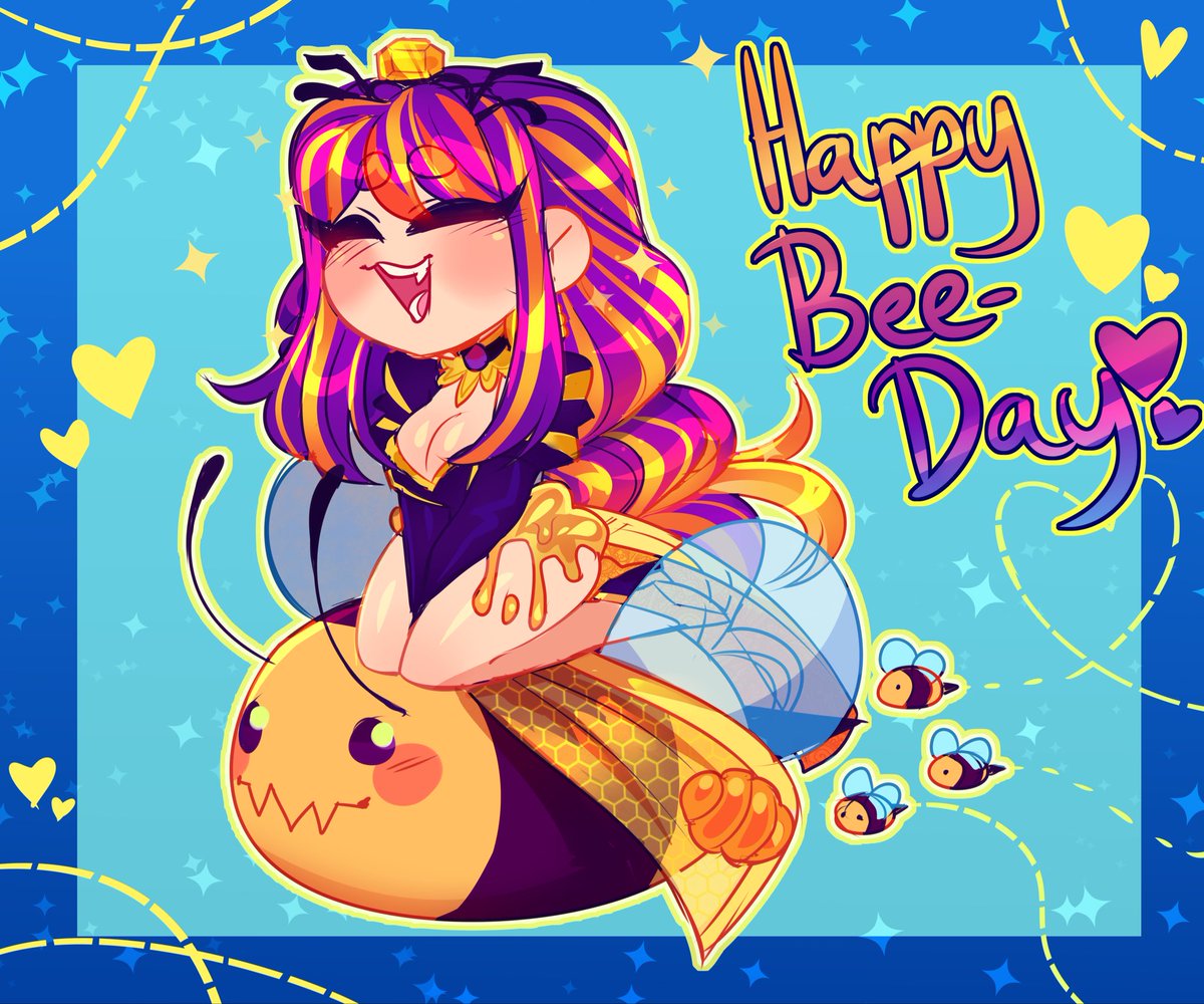 Beelzi_03's tweet image. OMG THANK YOU @smokeypapayas FOR THE AMAZING BIRTHDAY GIFT 🎁 🐝✨💕 I LOVE IT SOOOO MUCH!!! 

#vtuber #birthday #beetuber #digitalart