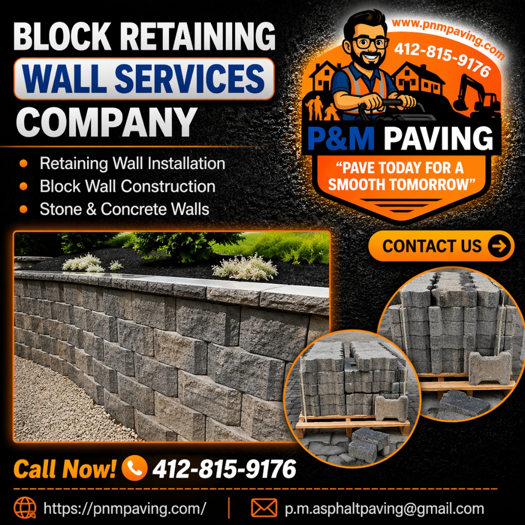 pnmpaving's tweet image. Block Retaining Wall Services in Columbus Ohio

P&amp;amp;M Paving offers block retaining wall services in Columbus Ohio for properties needing reliable structural support. Learn more: pnmpaving.com

#retainingwall #columbusohio #landscaping #constructionservices #pavingservice