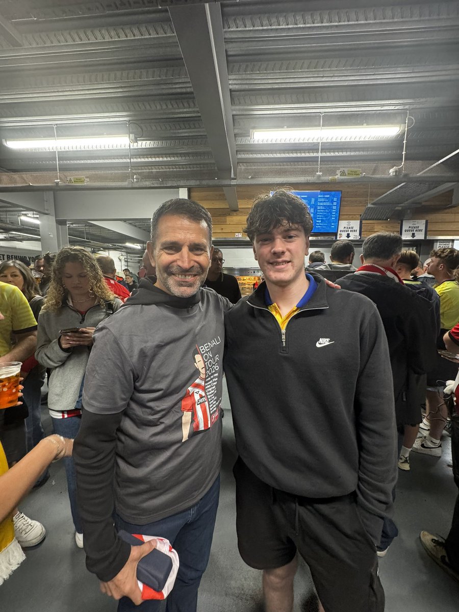 Jimboandco's tweet photo. Preston away and another ground ticked off watching Saints. Great win and sealed 4th... roll on Boro in the playoff 💪😇
Great to say hi to @FrannyBenali before kick off too , nice photo with Nath too 😇🟡🔵🟡🔵 https://t.co/lCF7WIAtBY