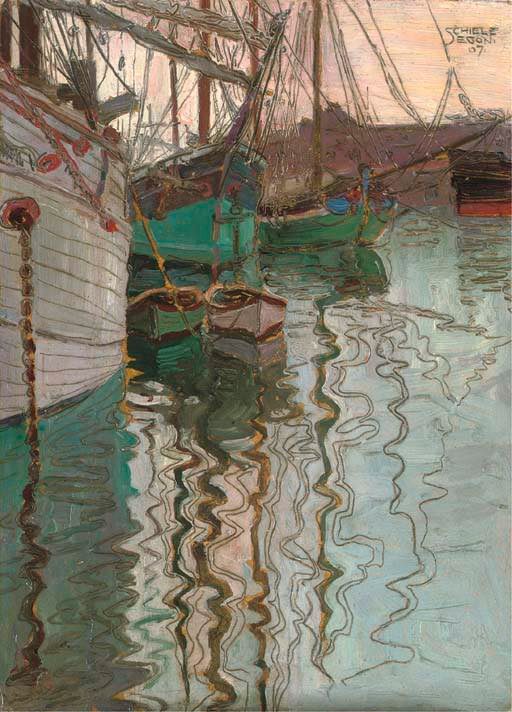 LuizSantosMusic's tweet image. Egon Schiele - 'Harbor of Trieste' -  1907
#art #arts #finearts #painter