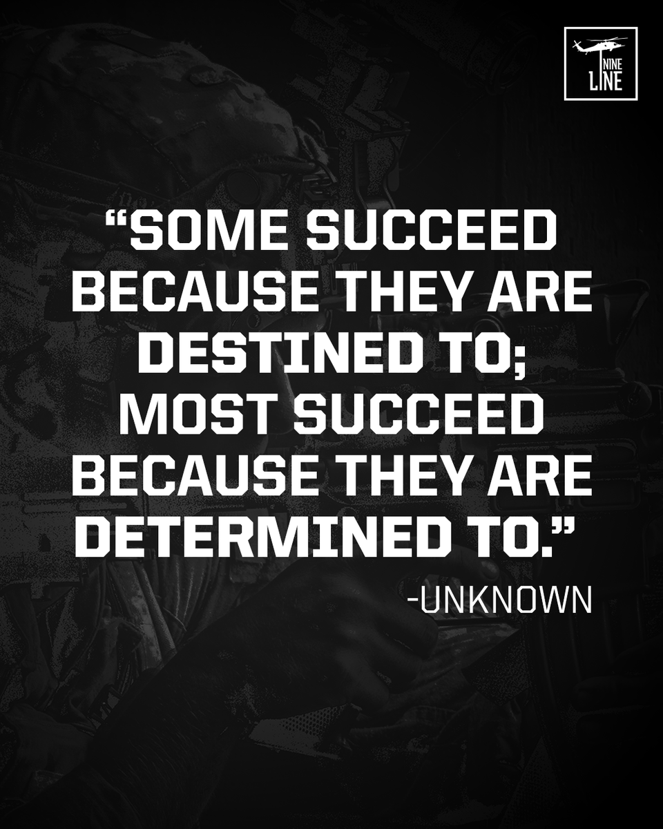NineLineApparel's tweet image. Being “destined” sounds nice. Being relentless works better. 
#Success #Determination #Motivation #NineLineMotivation #NineLineApparel