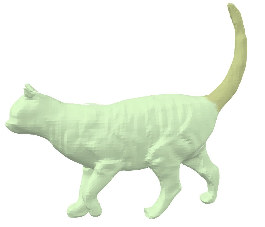 __mvp18__'s tweet photo. @tom_doerr Try running on any mesh outside of Objaverse-style assets, and the method doesn't identify parts anymore. https://t.co/CADHrTuF97