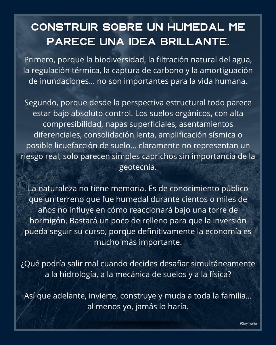 mogota123's tweet image. Construir sobre un #humedal, me parece una #idea brillante… #ironía 

@rafa_cavada @Jaime_Bassa