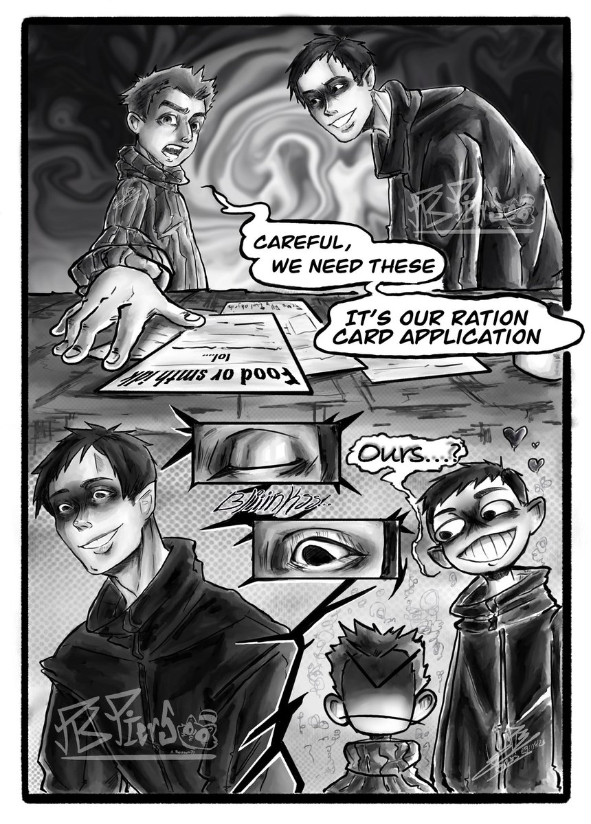 TeacupPB's tweet photo. Sorry for not posting much, I wasn't feeling good lol 🥲.

Here's another interpretation of a scene from chapter 4 of "I'm not alone" from @Whimsywyvern
Had a lot of fun drawing this😩😩
#palegun #ninah #noimnotahuman https://t.co/hd7O4NX76l