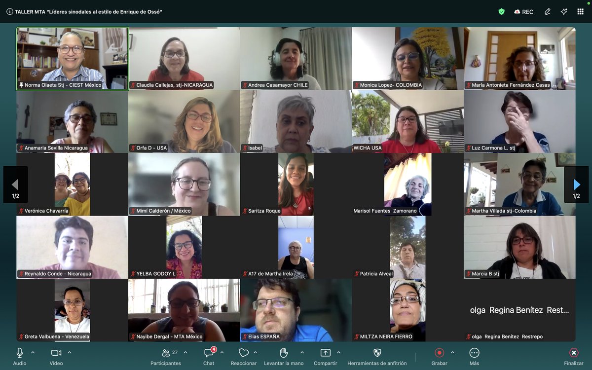 Ciest_Stj's tweet image. Esta mañana tuvimos un taller de formación para ser LÍDERES SINODALES AL ESTILO DE ENRIQUE DE OSSÓ y respondiendo al mundo como Jesús con una mirada compasiva. Fue una invitación del Equipo Continental del MTA América, abierta a otros continentes. 
#CIEST #mta #TodoPorJesús