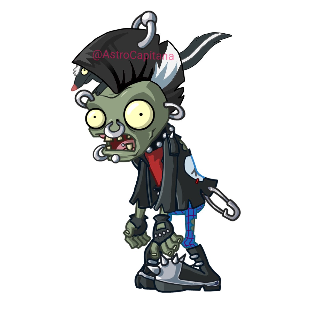 AstroCapitana's tweet image. Skunk Punk in PvZ 2 #Pvz #Pvz2 #Fanart