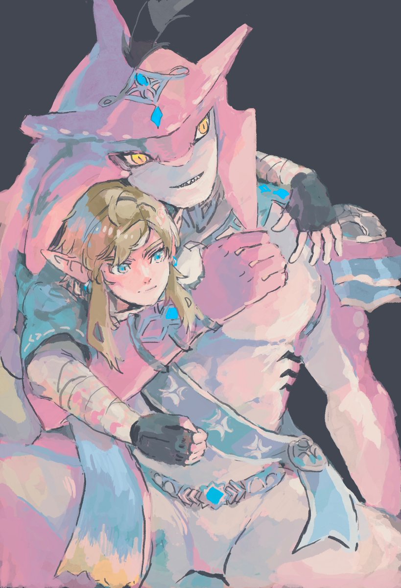 kiritampononnon's tweet photo. sidlink/zelda botw/procreate https://t.co/TbBpapZdC1