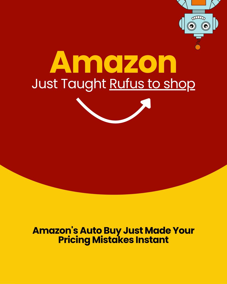 AysQuest's tweet photo. Amazon just taught Rufus to shop.

Not browse. Not suggest. Actually buy.

Here's what changed and why sellers need to pay attention: https://t.co/vL6QC4jHZf