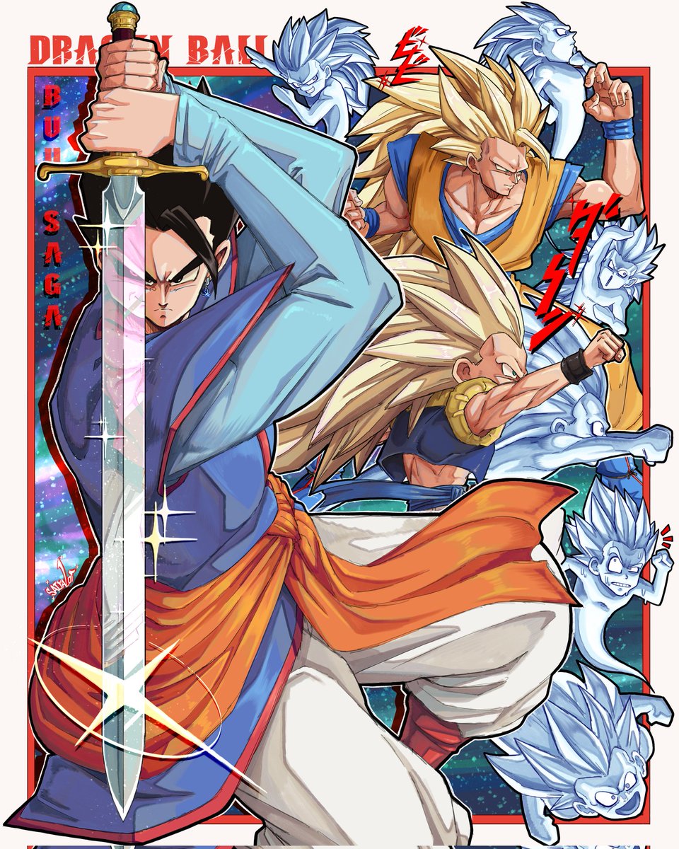 SAIYALOT's tweet image. -Buu Saga-
(Alternate version in replies)
#Dragonball #DBZ