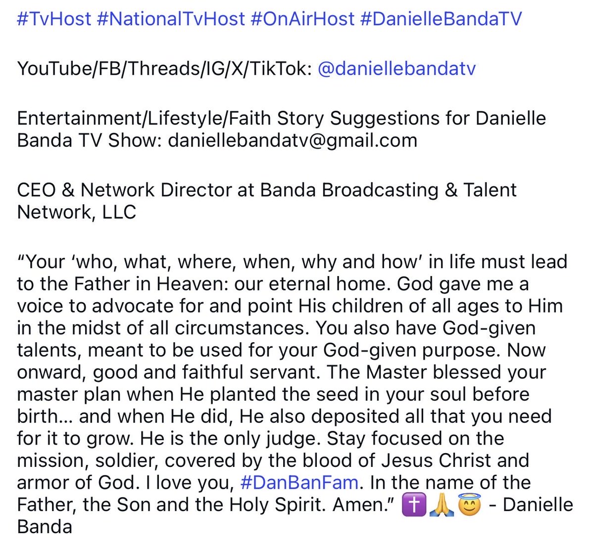Danielle Banda TV tweet media
