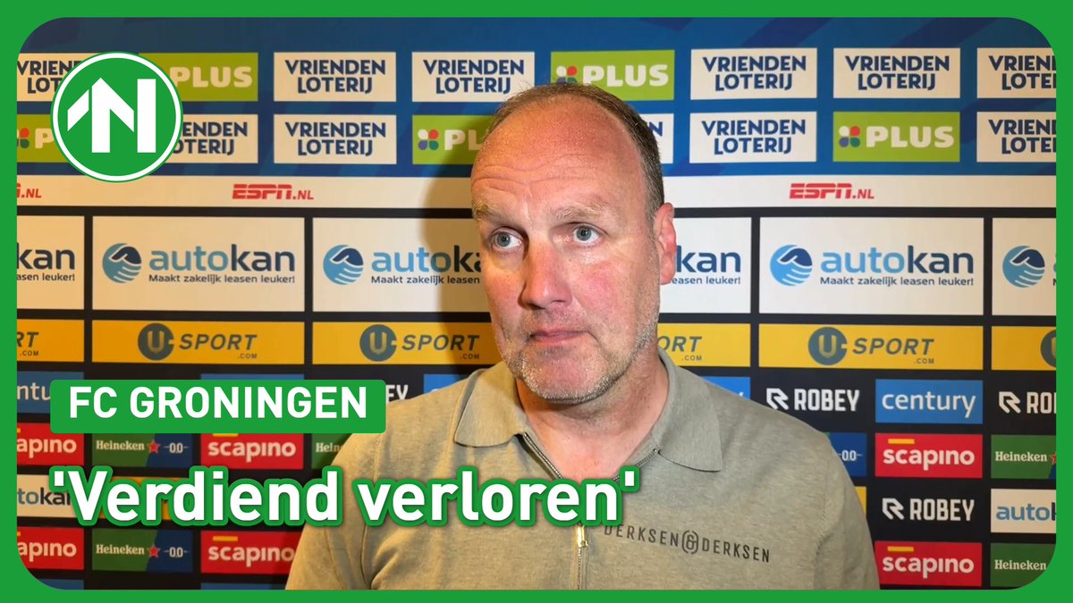 RTVNoordSport's tweet photo. Trainer Dick Lukkien:
'We hebben nog punten te verdienen. Vanavond verdiend verloren, die moet je accepteren en weer doorgaan.'
#GROEXC 2-3 https://t.co/ggW2LrUwOD