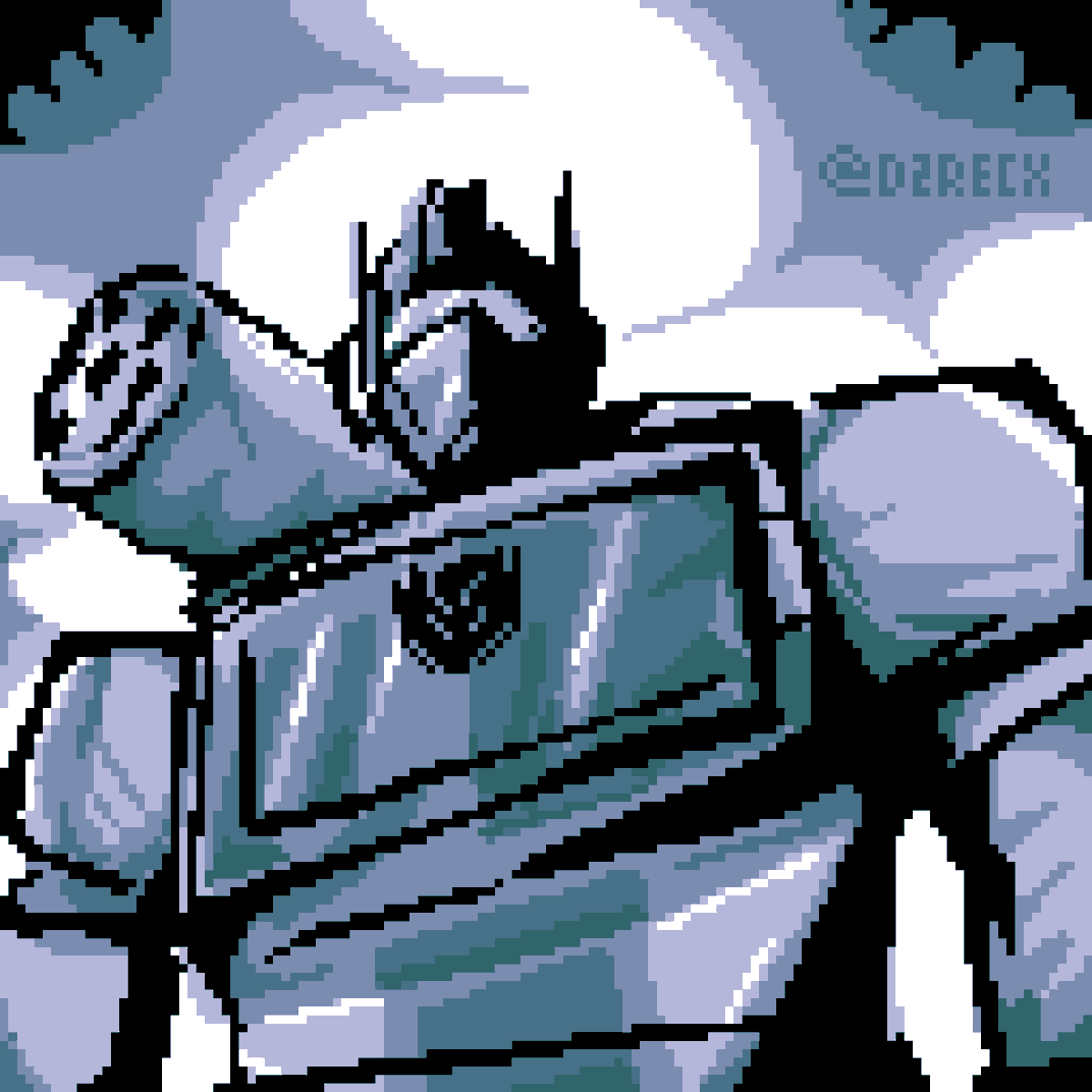 d2recx's tweet image. SOUNDWAVE📼 #pixelart #transformers #colors