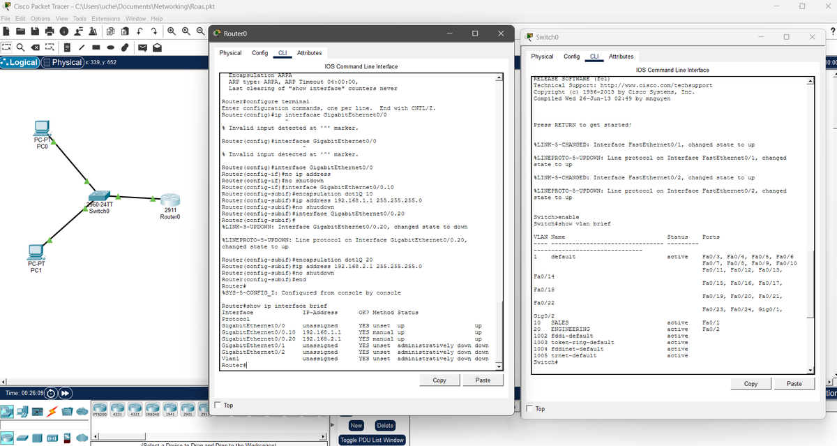 dvniel_exe's tweet image. Day 2 ⚜️

- Configured a simple Router on a Stick network. This really made me understand how VLANs work better
- I also resolved two labs on SQL injection to build muscle memory

#cybersecurity #networking #web