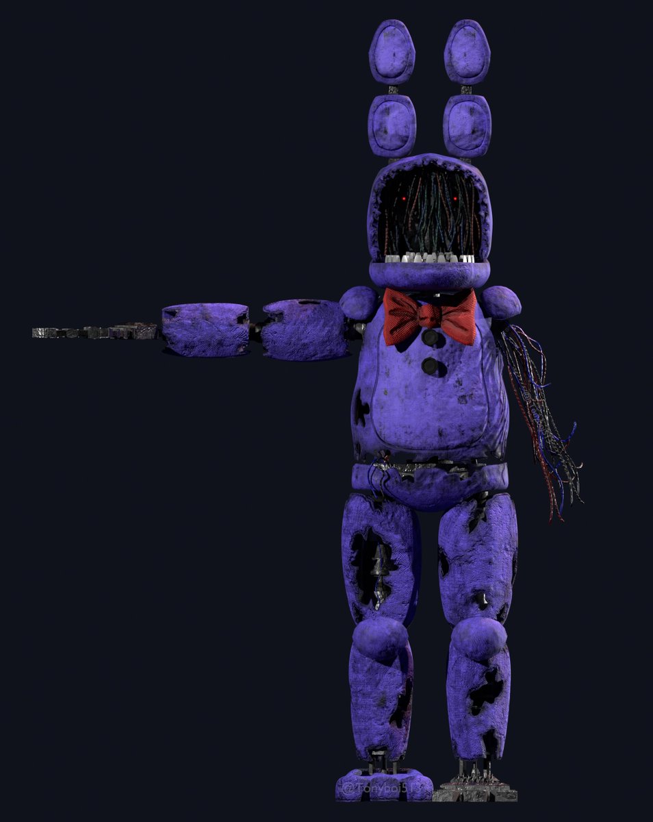 Tonyboi513's tweet photo. It's been so long since I posted, I'm going to continue posting more often. This was a withered Bonnie model I made in June.
#FNAFart https://t.co/Ro8o3BkaLg