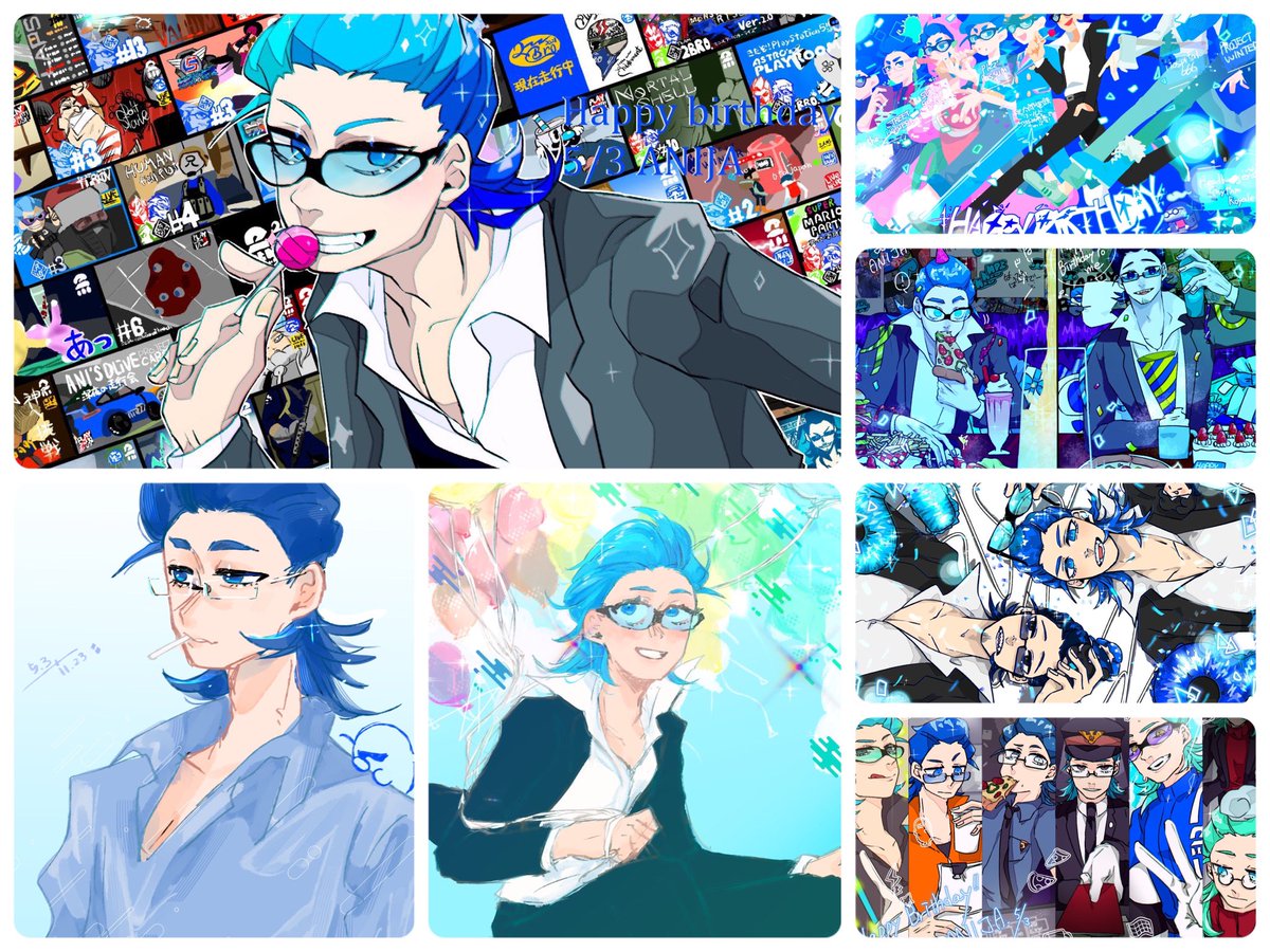 ︎🩵💙🩵⸝