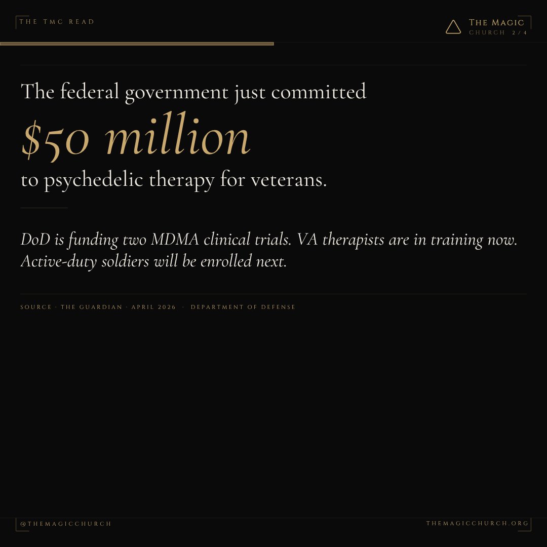 themagicchurch's tweet image. $50M enters psychedelic therapy for veterans.
The 48–72h after? Still unstructured.
Access scales. Infrastructure doesn’t.

#PsychedelicPolicy #VeteranCare #MentalHealthSystems #ClinicalResearch #RiskManagement