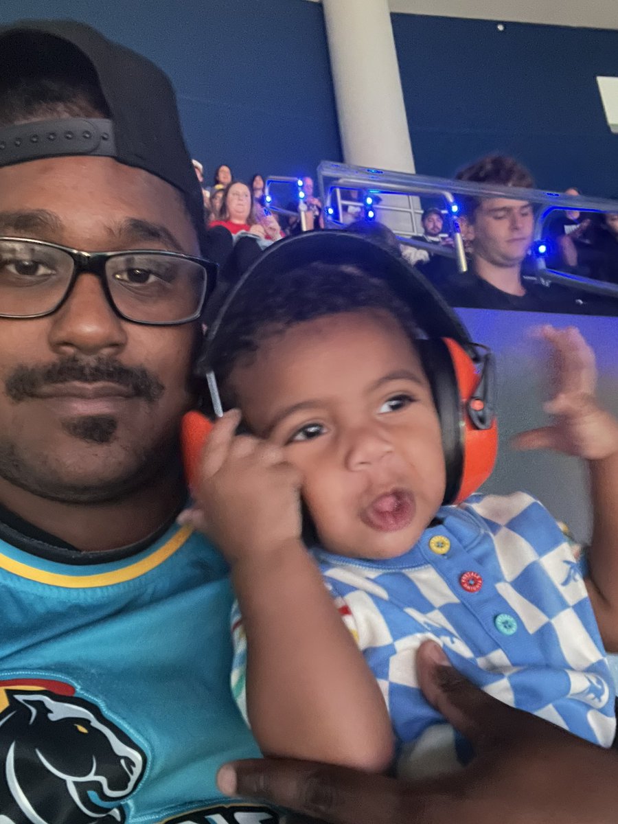 marlonsparents's tweet photo. Marlon’s 1st playoff game 🏀 (we got too excited yesterday and forgot to post 😂) #DetroitPistons https://t.co/6dtVRndh6n