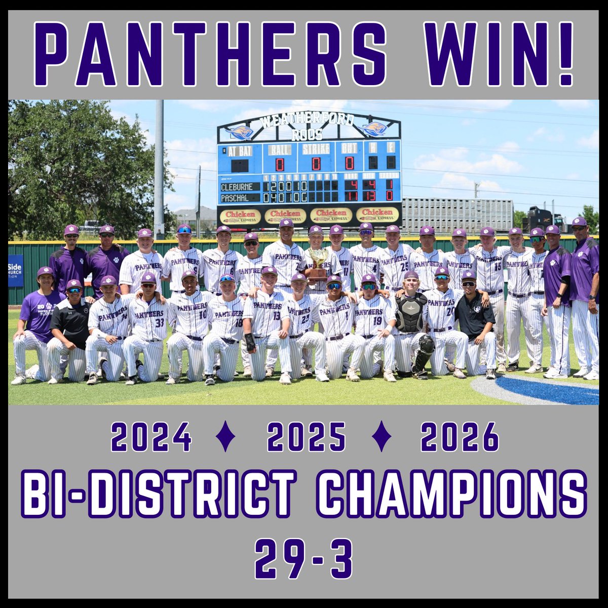 Paschal Panthers Baseball tweet media