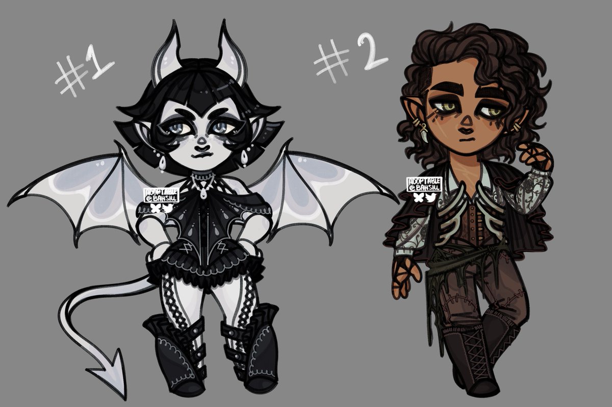Bahsill's tweet photo. I am very happy with these two 🫡

✨️$105 each, P*yPal only!
✨️Please don't edit the art!
✨️DM or comment to claim! <3 https://t.co/GkXhMzu6jS