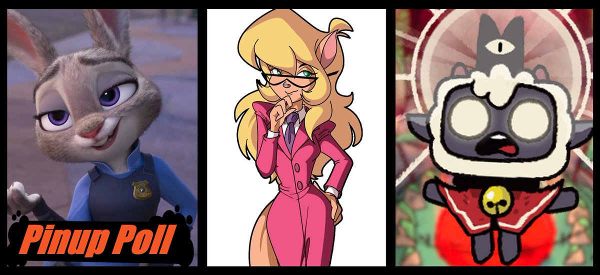 Blackliteart's tweet photo. New pinup poll up at my P and S sites.
This time choices are Judy,Callie,Lamb.
Voting ends in 6 days. https://t.co/cJbeSzs89S