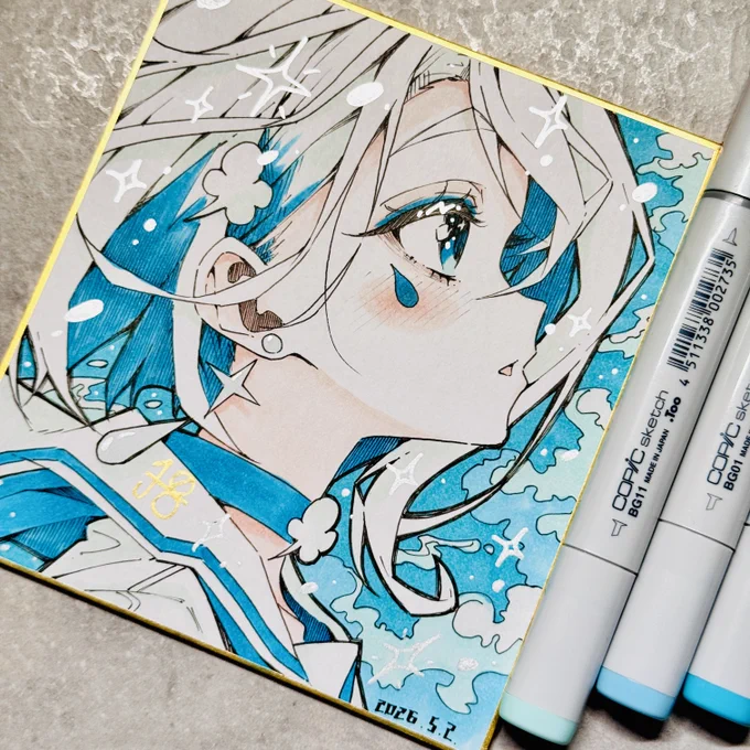 アナログ原画描きました