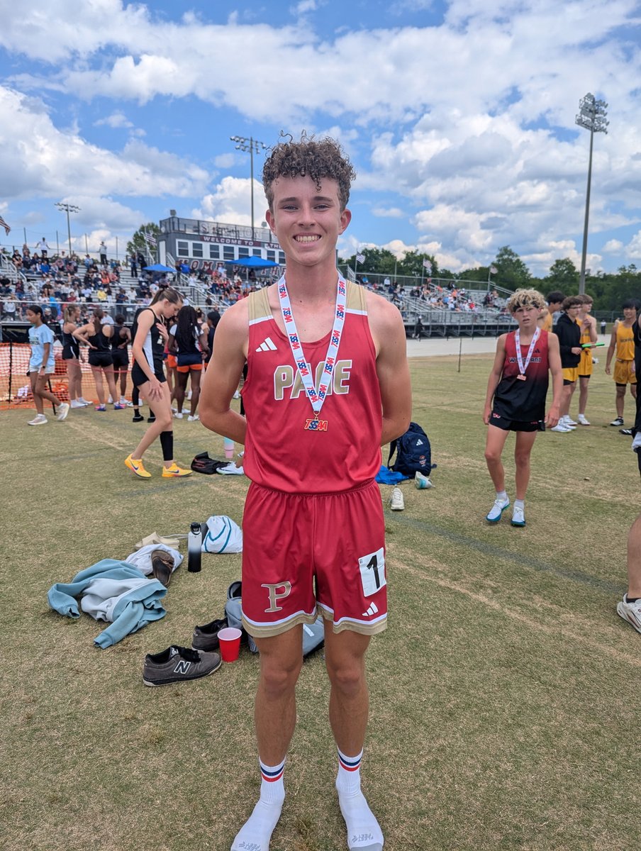 wcsPageMSdp's tweet image. Barrett Tablak won the 1600m AND once again broke the school record with a time of 4:39.72!!! 🤯🔥🏅 #comPete #PantherPride @wcsWMAA