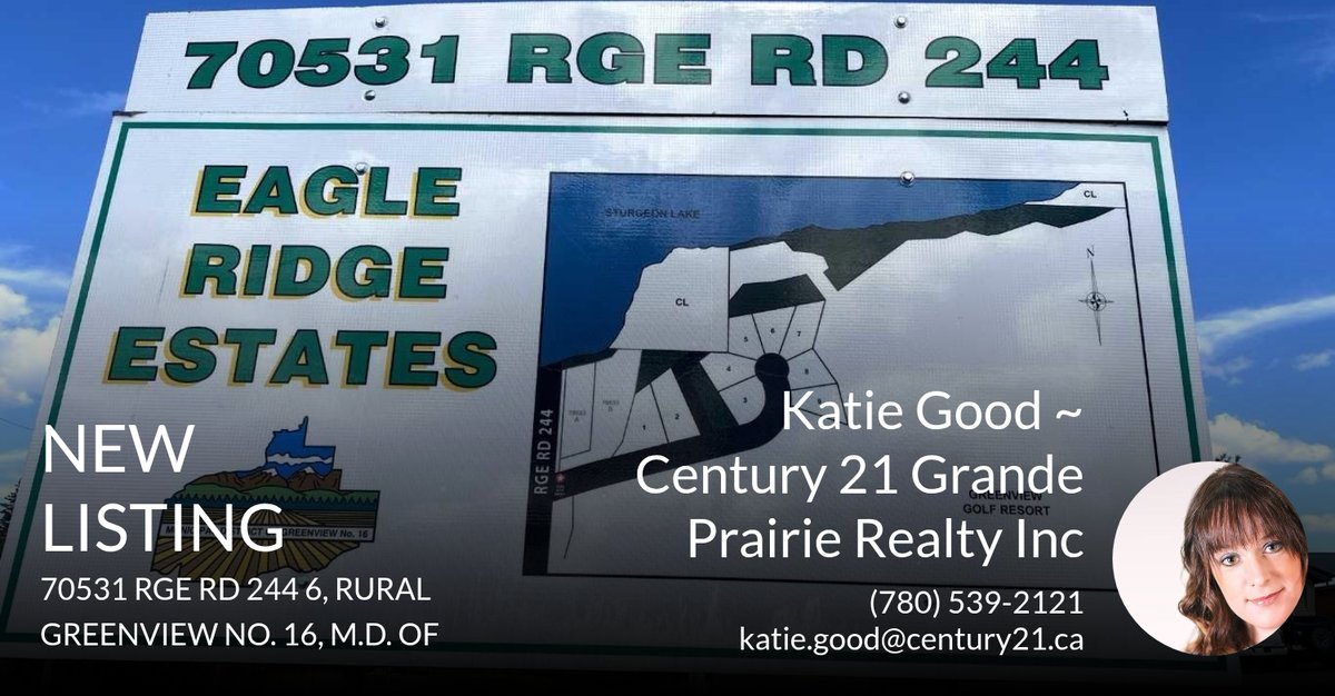 GoodmoveC21GP's tweet photo. ✨ New Listing ✨ 
Take a look this new property that just hit the market located at 70531 Rge Rd 244 6 in Rural Greenview No. 16, M.d. Of. 
Reach out here or call me at 780-512-4212 for more info!
~ Katie Good
#makeaGOODmove #... https://t.co/Rl4y2dohlF https://t.co/b05qjGwEdW
