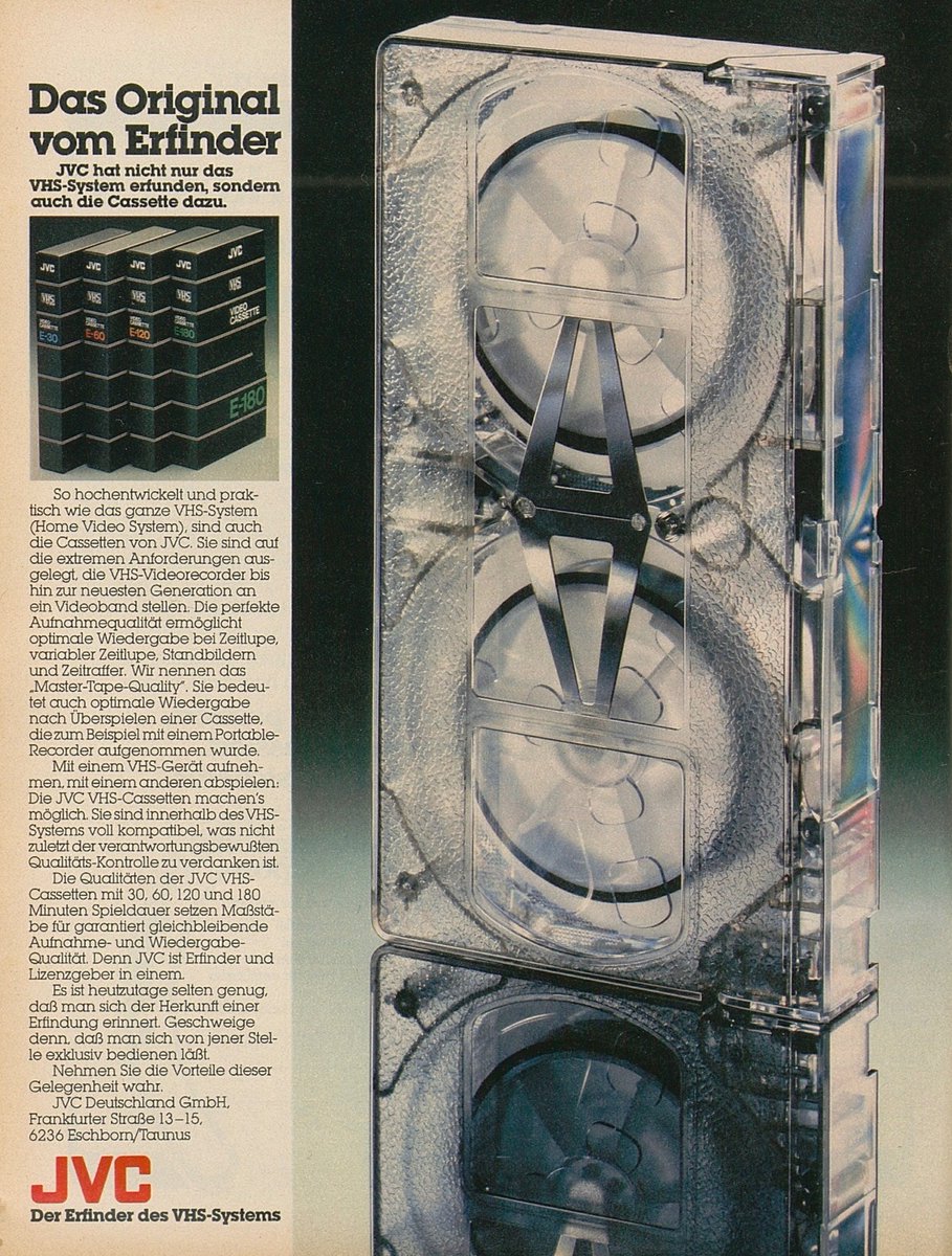 iKASSETTEN's tweet image. JVC VHS cassettes • 1981

#jvc #cassette #1980s #vhs