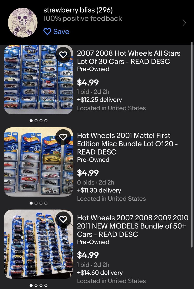 AranhaFang's tweet image. I listed more Hot Wheels for sale!
All proceeds go to my dad, this is his old collection. I tried my best to list it by year. 

Shop Link: ebay.us/m/ZrUDs0

#HotWheels #Mattel #Diecast #HW