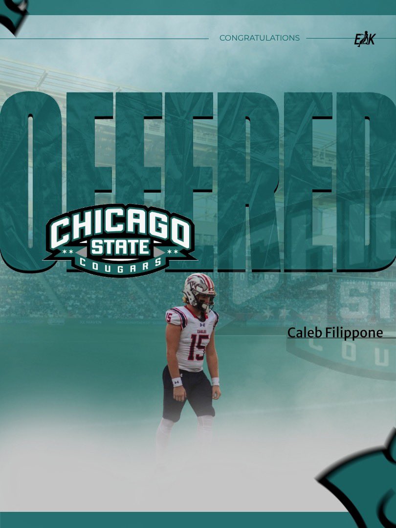 EnnsZoneKicking's tweet photo. 🚨Offer Alert🚨

Congratulations @CalebFilippone on your DI full scholarship offer to Chicago State‼️ https://t.co/hLVOGeA8fe