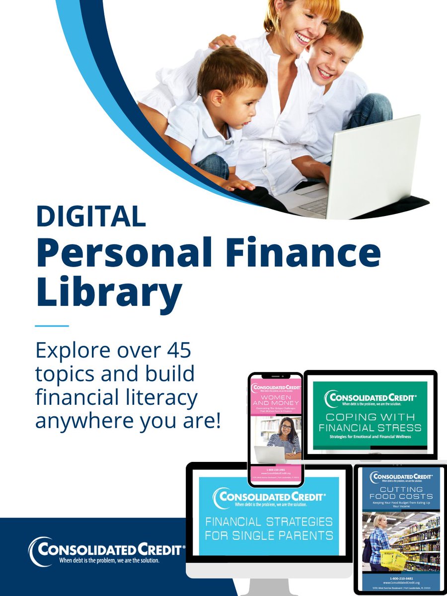 ConsolidatedUS's tweet image. 🦉From budgeting basics to planning for retirement, we have the resources you need to succeed. Access over 45 FREE guides in our Digital Personal Finance Library: ow.ly/jpVz50YR4Ve

#FinanceTips #FinancialLiteracy #ConsolidatedCredit #DebtSucks ☎️1-844-450-1789