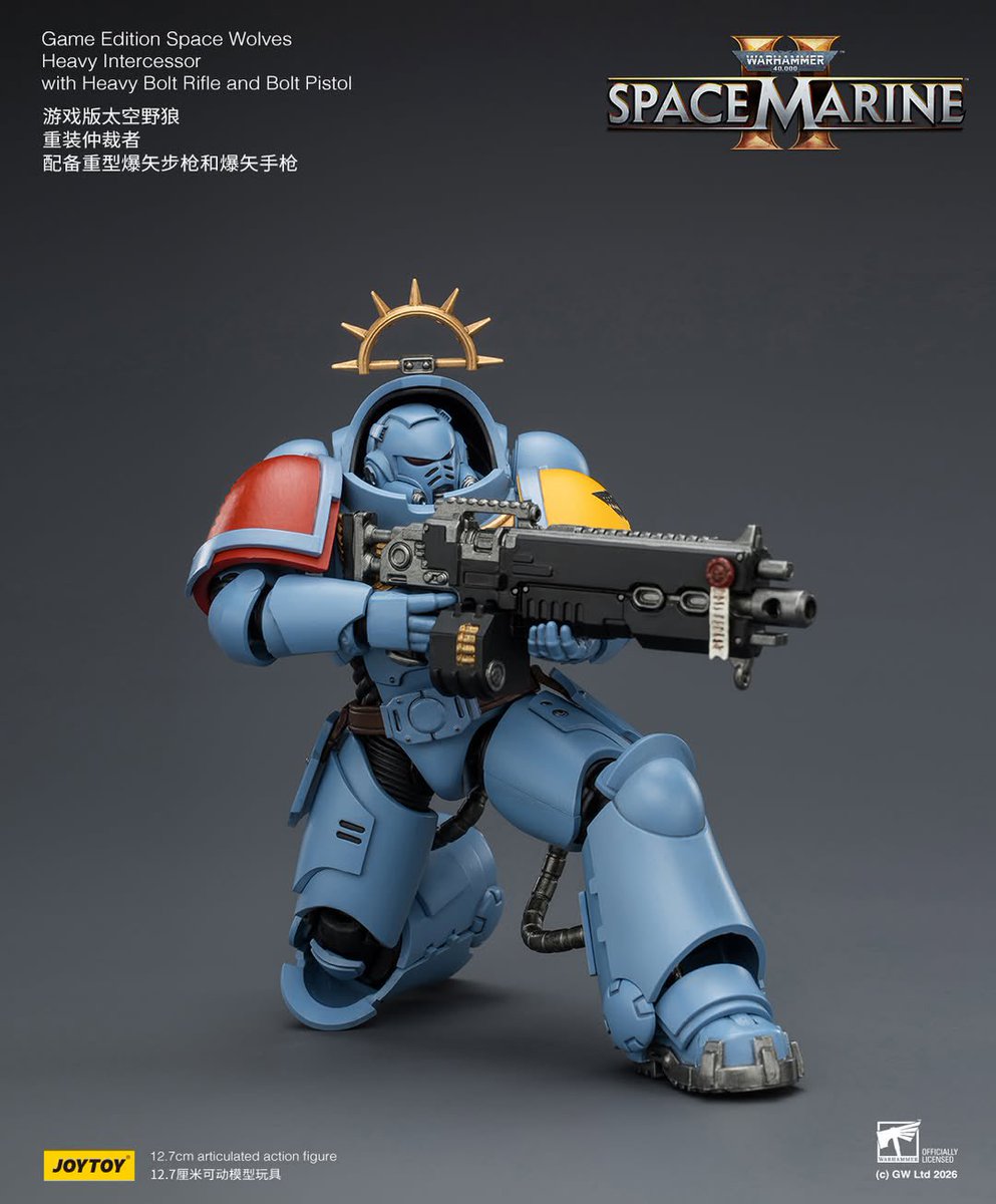 ActionActionFig's tweet image. Game Edition Space Wolves 
Heavy Intercessor 
with Heavy Bolt Rifle and Bolt Pistol

PREORDER: ee.toys/RSBB1C

#ActionFigure #Warhammer40K