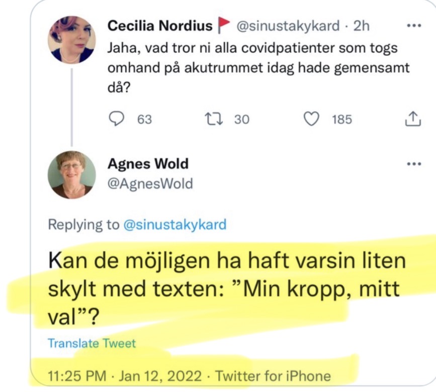 Fristad85's tweet image. Pliz mr @jakobforssmed You can do a waltz with @AgnesWold next plandemic? in any prank program, maybe even in the Eurovision Song Contest as an intermission act? @DrEmmaFrans can be a gogo girl! #vaccine #Mrna #Covid #Sweden @svtnyheter
