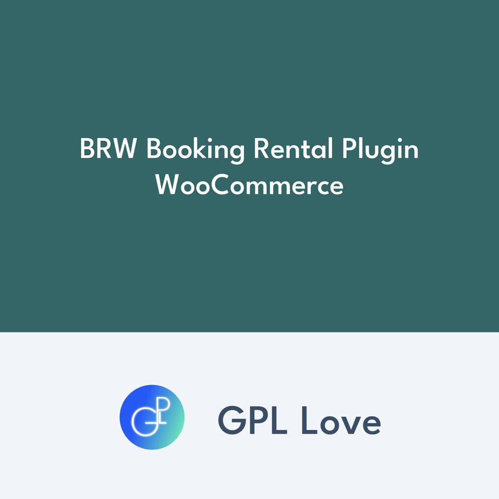 LoveGpl's tweet image. BRW Booking Rental Plugin WooCommerce 1.9.8
Only 3.99 
tinyurl.com/2f9dk9s4

#Customization #E-CommercePlugins #Plugins #Codecanyon
