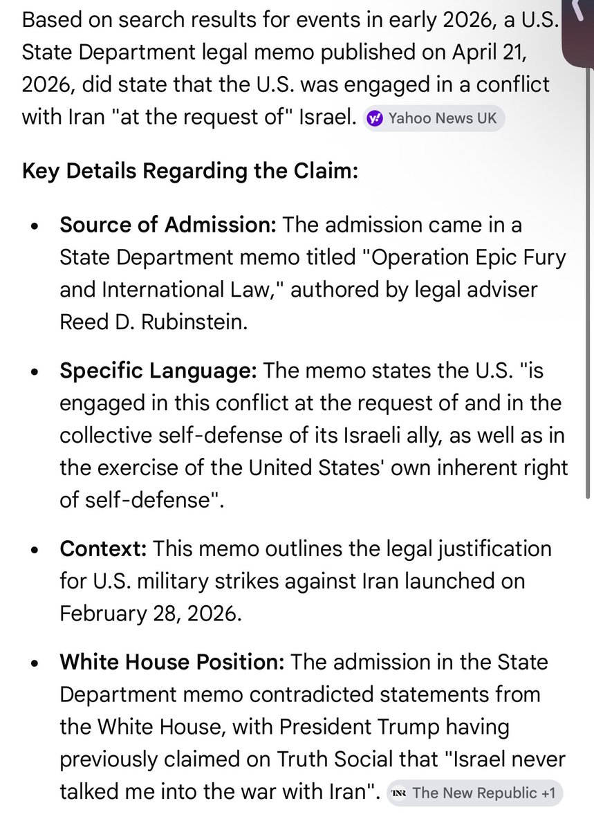 tylerstoddardd's tweet photo. Remember how everyone who claimed we started this war at the behest of Israel were called “anti semitic”? Are you ready to apologize to us? https://t.co/uXmoPH1Jfh