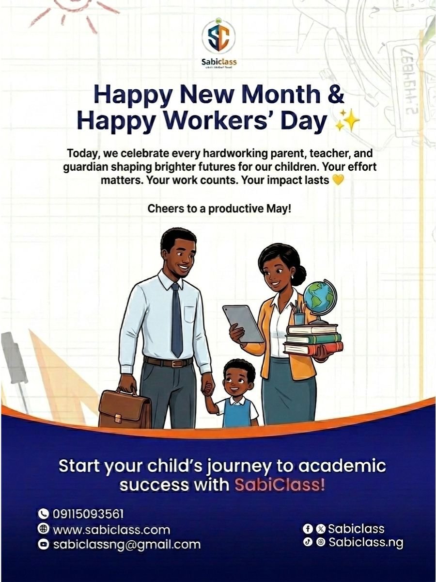 sabiclass's tweet image. Happy new month. Wishing you a productive one, and thank you for trusting us.

We're Celebrating the value of work and the impact of every worker this Workers’ Day.

#NewMonth #WorkersDay #ValueOfWork #Impact