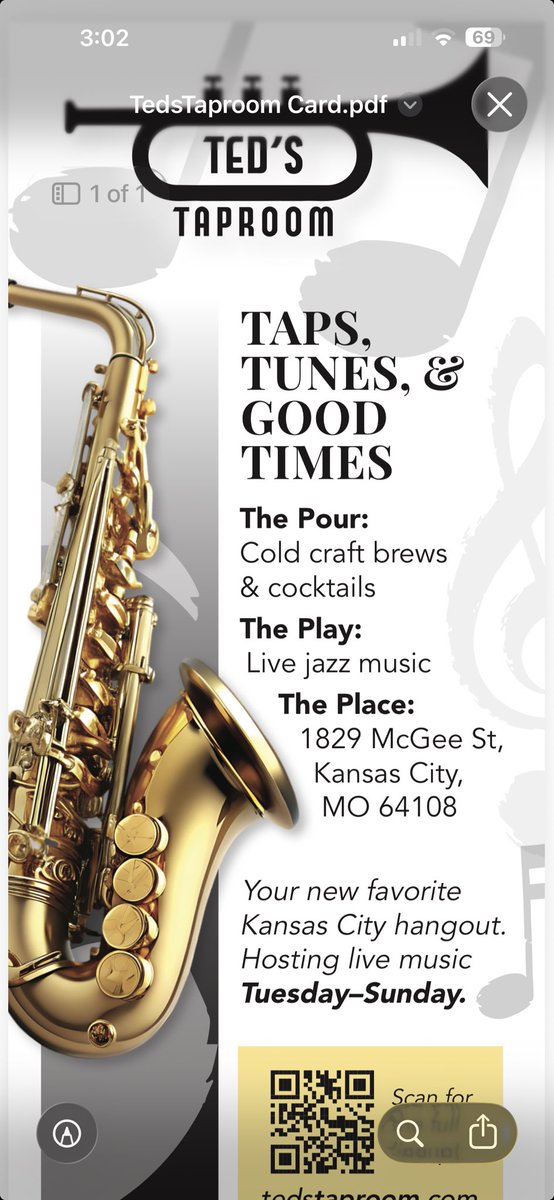 JasonParson3's tweet photo. Come checkout KC’s newest jazz club!!! https://t.co/3Ue7Bt97XD