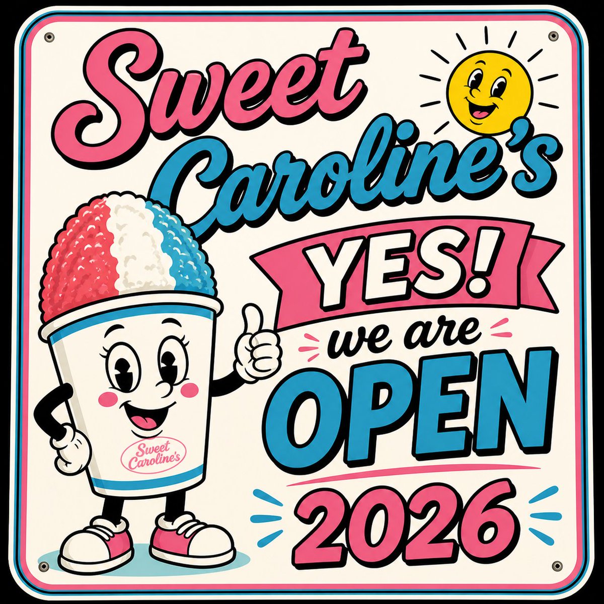 SweetCSnowball's tweet photo. OPEN NOW 😎 https://t.co/pEsuR1VYeN