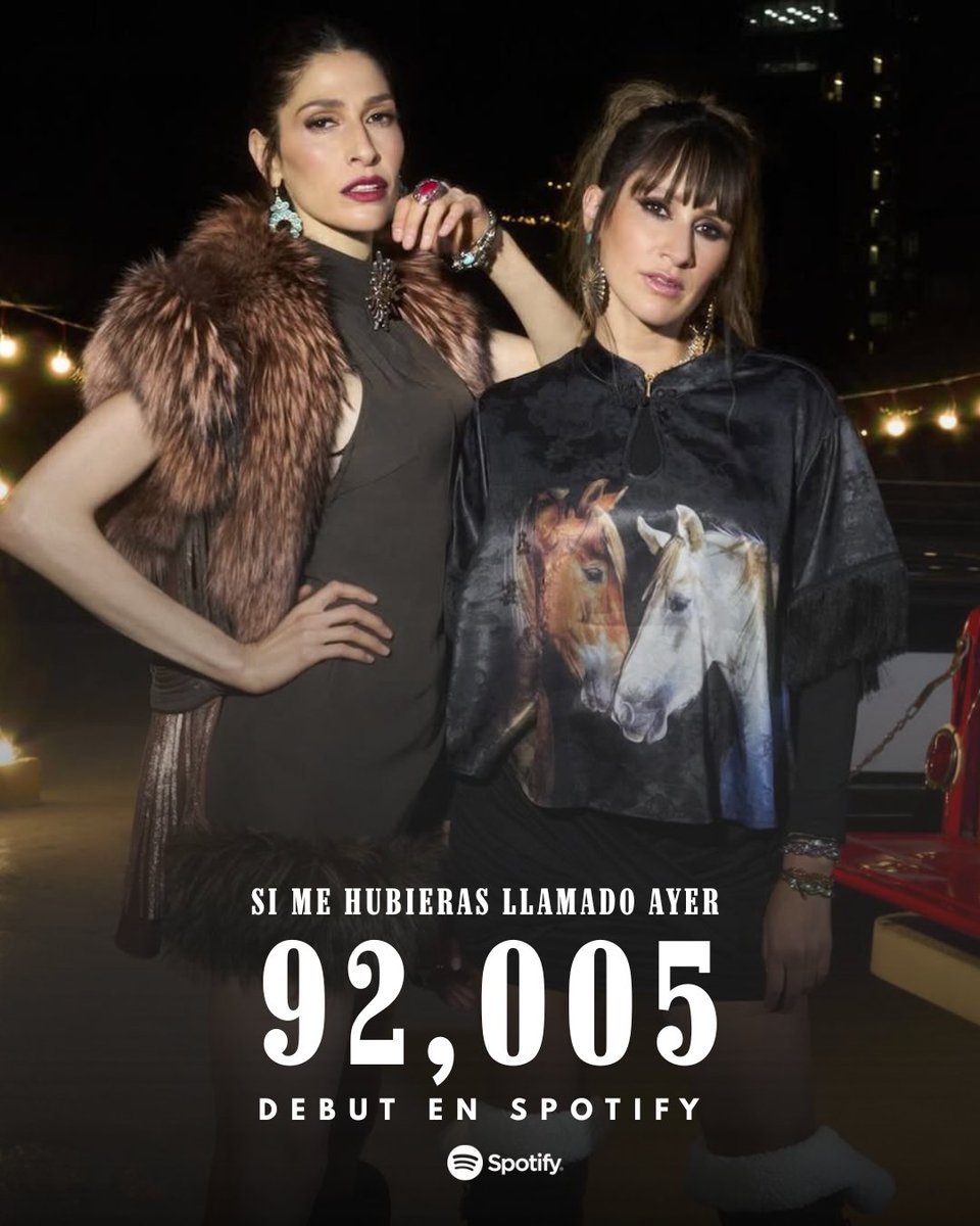 "Si Me Hubieras Llamado Ayer" de @HaAshOficial ha debutado con 92,005 de Streams en Spotify. 🔝😱