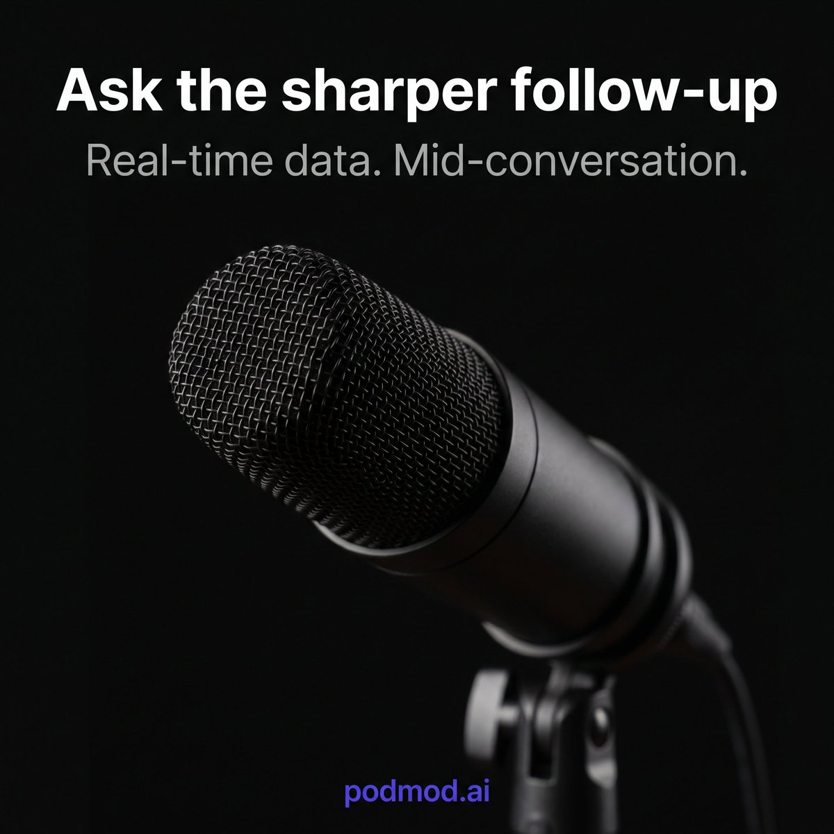 podmodapp's tweet photo. The real divide in AI tools for podcasters isn't about capability.

It's about timing. Post-production AI cleans up what happened. Real-time AI changes what's possible while it's happening. https://t.co/KBl1dFYzLk