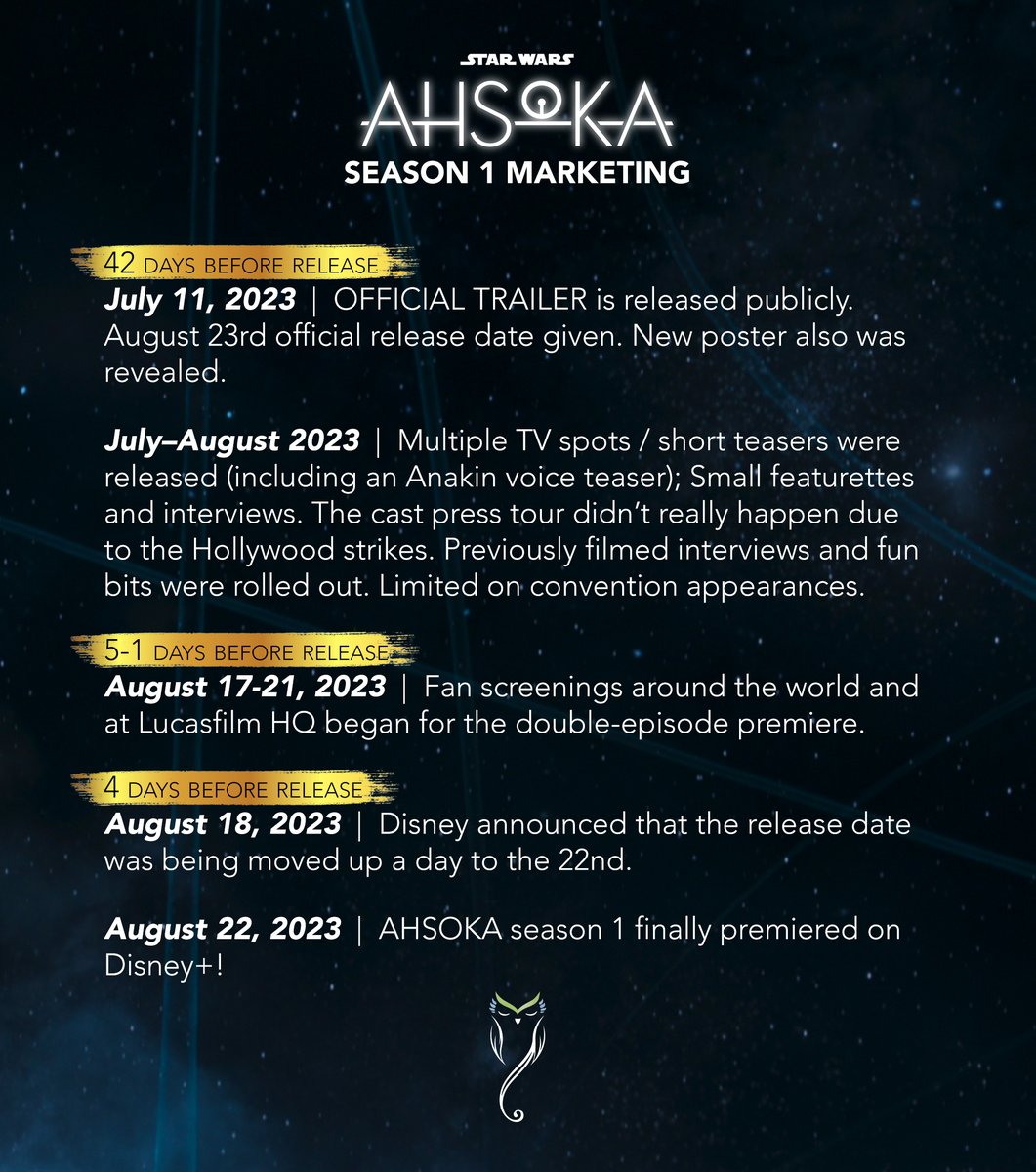 Morai the Messenger 🦉 - AHSOKA S2 Updates tweet media