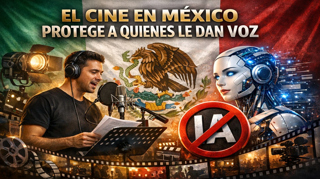 THumanizada's tweet photo. El cine en México avanza para proteger las voces detrás de cada historia. 🎬🇲🇽

🛡️ Nuevas medidas ponen el foco en el consentimiento y el valor del trabajo artístico.

👉 Leé más: https://t.co/1FoYaBvx0B

#CineMexicano #Doblaje #DerechosDigitales https://t.co/IfZuE2yDnz