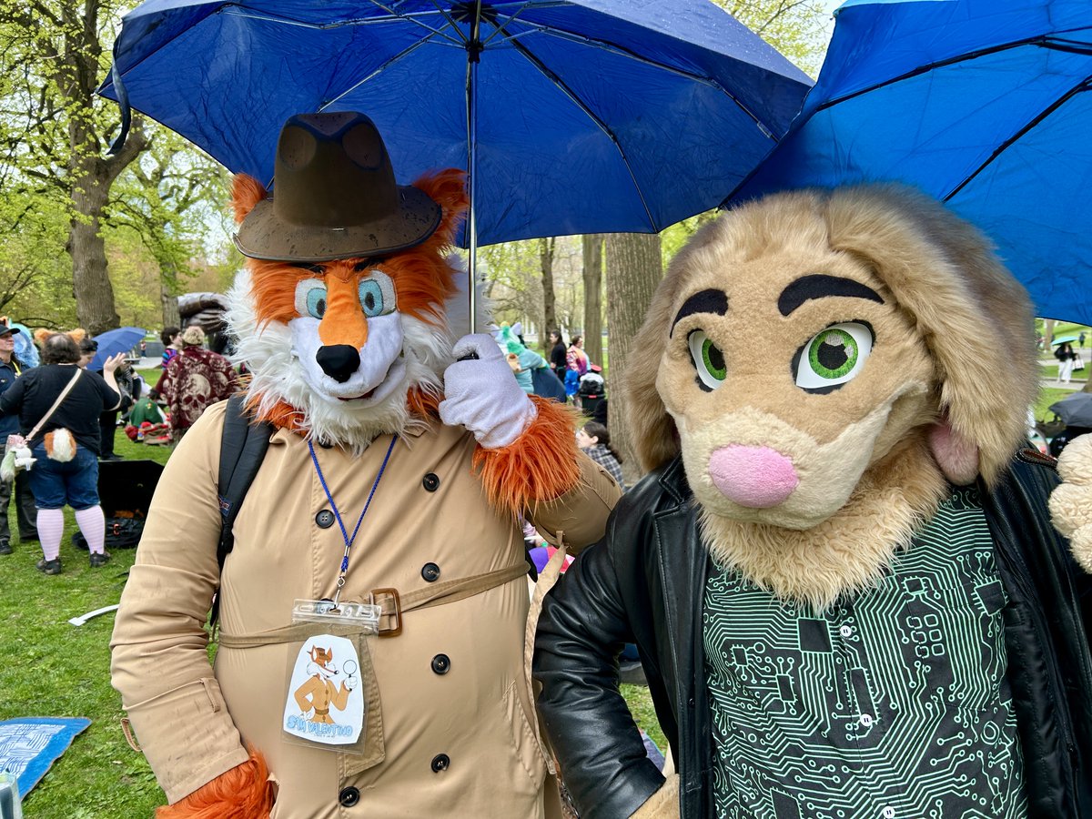 Had a fun outing at the Boston Furry Picnic today, even if it got