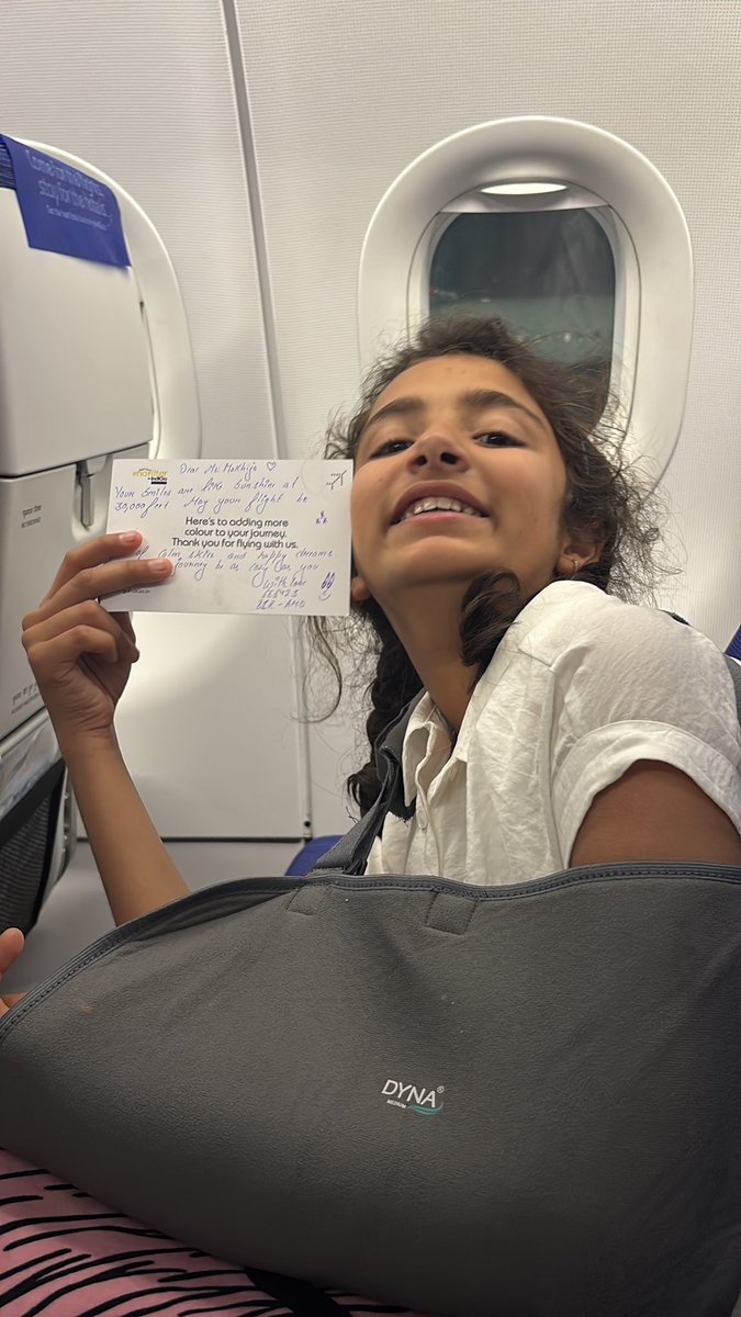ujwalm's tweet photo. Thank you @IndiGo6E for cheering the young one up! https://t.co/0D8X7gjzS0