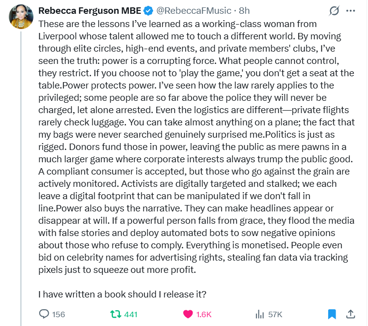 GoogleExpertUK's tweet image. These are the lessons I’ve learned as a working-class woman from Liverpool...
- @RebeccaFMusic🖋️
x.com/RebeccaFMusic/…
#ADA🪞Lovelace's objection, Note G There is no such thing as AI.
It's all NLP CM+😉
#DARPA🕸️spyware if put over human beings.