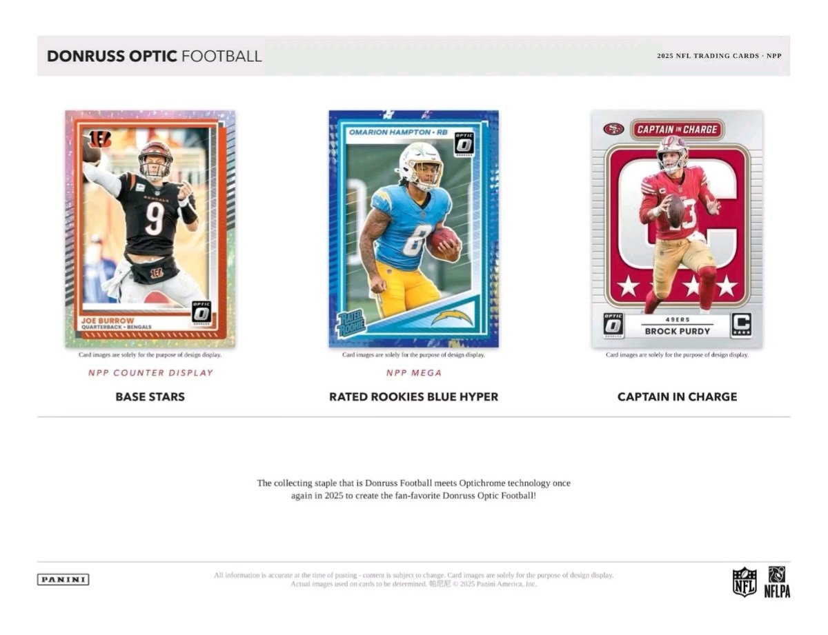 TresorSports's tweet image. 2025 #Donruss #Optic #NFL #Football Mega #CaseBreaks

Come #Downtown Hunting With Us

20 Mega Box Case!
•3 #RatedRookie Blue Hyper/Box
•#Autographs &amp;amp; Huge Bounties!

#FootballCards #TeamBreaks #thehobby #SportsCards 

SAT/SUN - 12AM EST/9PM PST
#whatnot
whatnot.com/s/ALQRgnM0