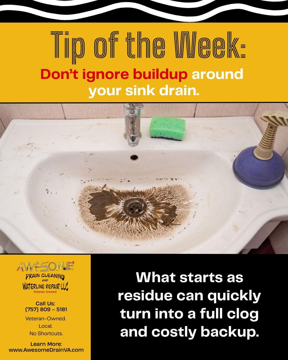 awesom_drain's tweet image. Clogged drain? 
Know when it’s an emergency: overflowing, foul sewage smells, or slow drains affecting multiple fixtures. 

Learn what to do now: wix.to/Q5DZD18

#Plumbing #HomeTips #EmergencyPlumbing