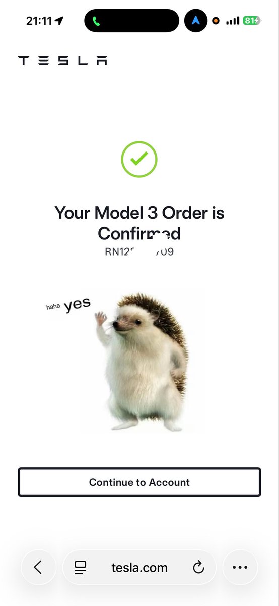 Nancy_Kitty's tweet photo. @TeslaNewswire Placed my order last night and this will be my 3rd Tesla👍use link below⬇️get 3 mo FSD fo free if you’re considering🙏https://t.co/6B5enL19Uw… https://t.co/FVBiBlPLl2