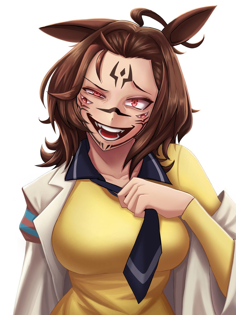 Rebbit_man's tweet photo. High cortisol - Agnes Tachyon

#Jujutsukaisen #umamusume #AgnesTachyon #RyomenSukuna https://t.co/eiFD6m1UQL