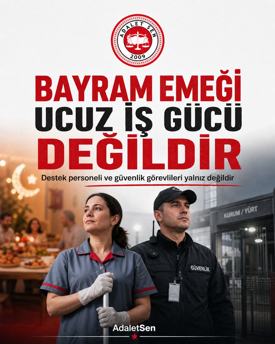 Adalet Sen Genclik Spor ve Yurt Çalışanları Şubesi tweet media